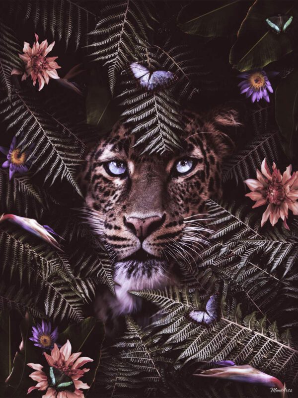 Leopard Jungle Flowers website display
