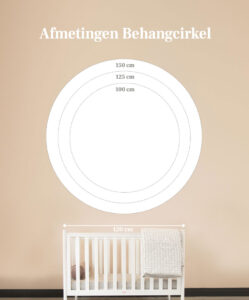 Moodies - maten voorbeeld behangcirkel